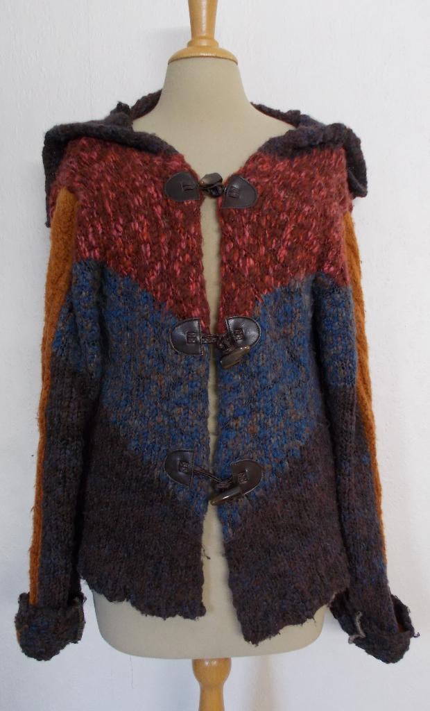 Wol mix mooie kleuren vest van Marlboro Classics! L, Kleding | Dames, Verzenden, Zo goed als nieuw, Maat 42/44 (L), Bruin