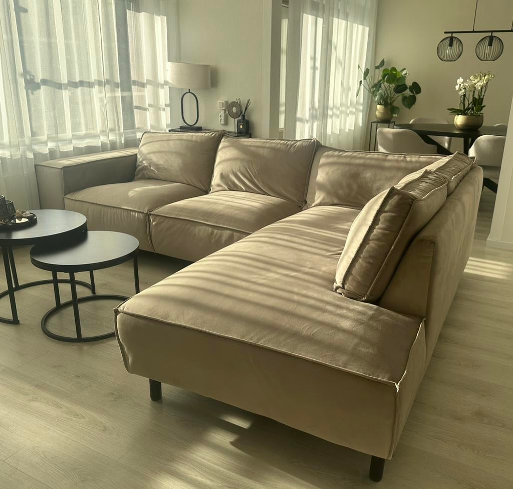 Manilla Hoekbank (Rechts), Huis en Inrichting, Ophalen, Zo goed als nieuw, Vierpersoons of meer, 250 tot 300 cm