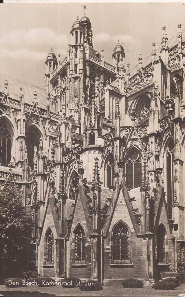 Den Bosch Kathedraal St. Jan ca. 1940, Verzamelen, Ophalen of Verzenden, 1940 tot 1960, Ongelopen, Noord-Brabant