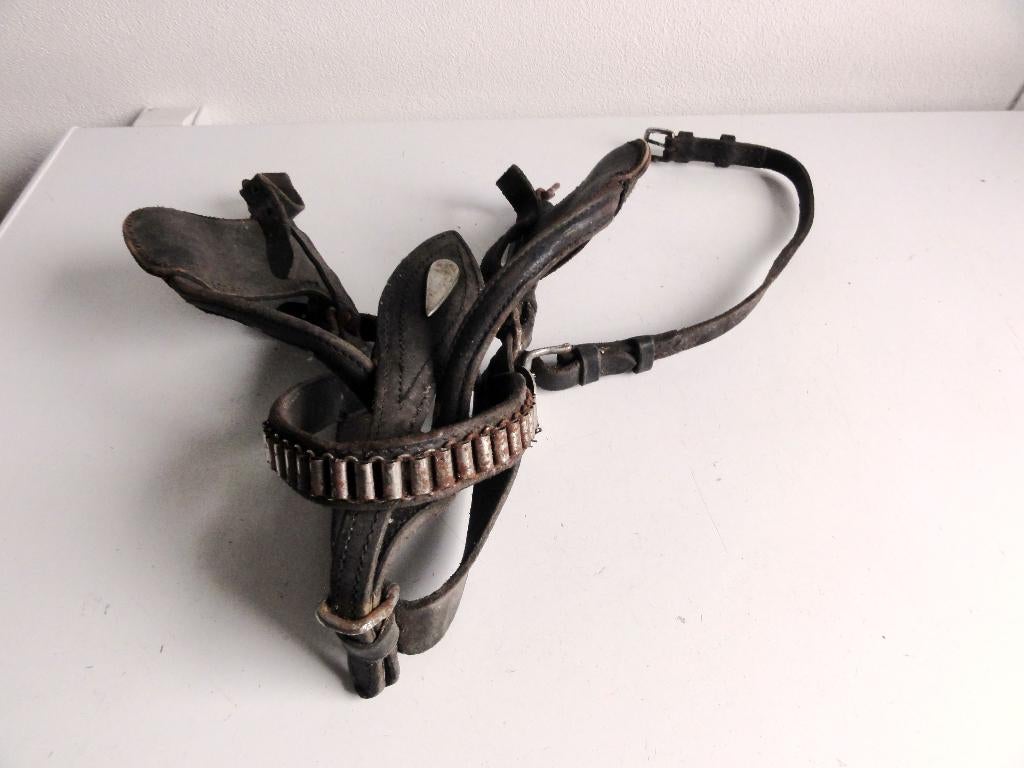 Mentuig, leren mentuig onderdelen, zie fotoos, Dieren en Toebehoren, Paarden en Pony's | Hoofdstellen en Tuigage, Ophalen of Verzenden