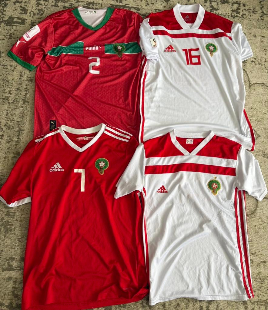 Marokkaanse voetbalshirts - Marokko, Maat XL, Ophalen of Verzenden, Zo goed als nieuw, Shirt