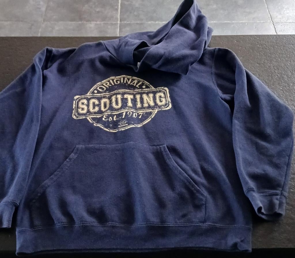 Donkerblauwe hoodie Scouting maat 152, Ophalen of Verzenden, Schoenen