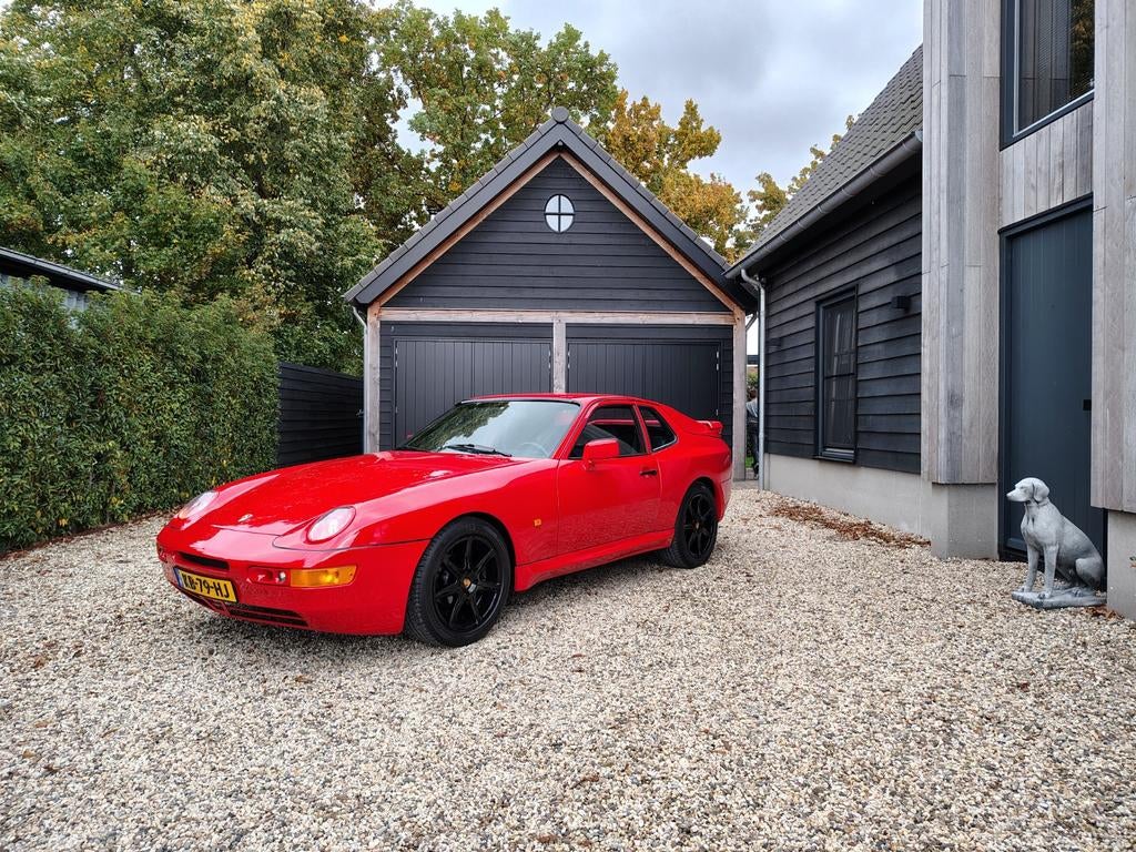 Porsche 924 - 968 CS Strosek 1983 belastingvrij!, 125 pk, Zwart, 1984 cc, Leder en Stof