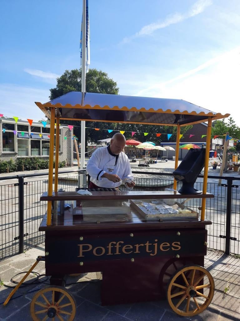 Poffertjeskraam huren poffertjes foodtruck te huur  locatie, Ophalen of Verzenden, Zo goed als nieuw