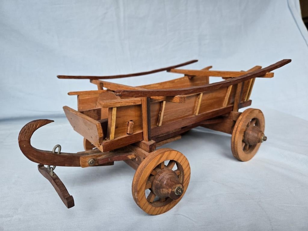 Houten boerenwagen, Ophalen of Verzenden, Zo goed als nieuw, 1:50 tot 1:144