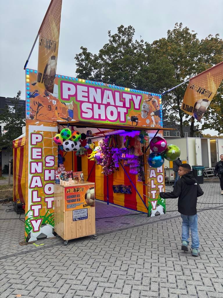 Penalty Shot Kermis Attractie tehuur, Ophalen, Zo goed als nieuw