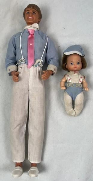 Heart Family Papa en Baby 1984 Mattel vintage Barbie pop set, Verzamelen, Poppen, Coolsingel 104, 3011 AG Rotterdam, Netherlands