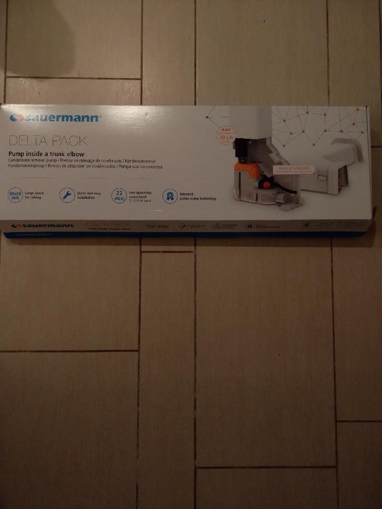 Sauermann Condenspompset airco Professionele Kwaliteit €75,-, Nieuw, Ophalen of Verzenden, Koelen en Ontvochtigen, 100 m³ of groter