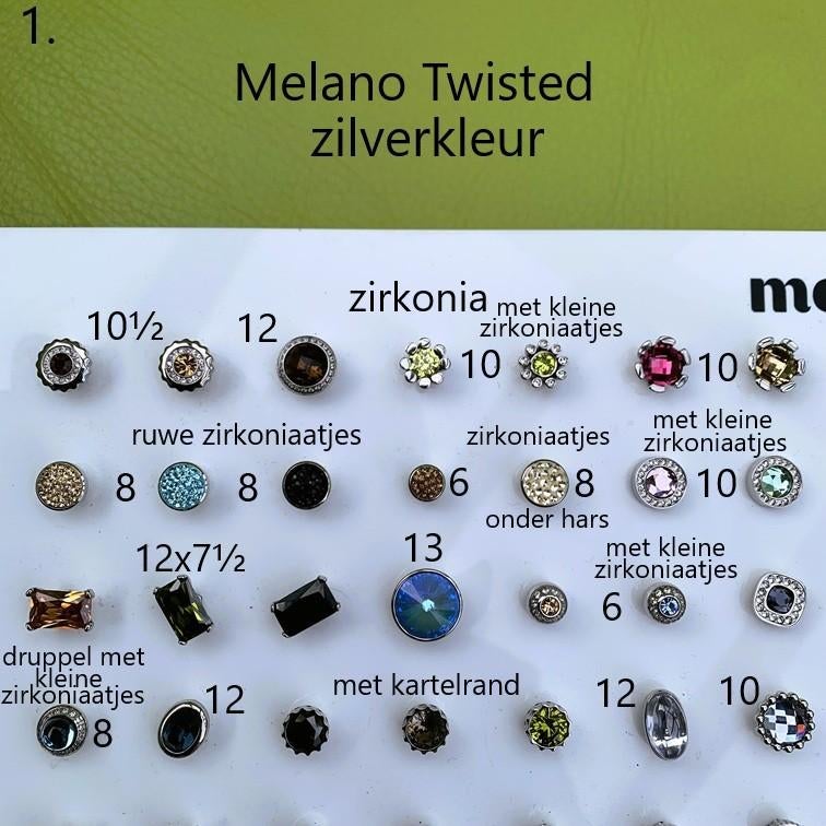 NIEUW:Melano TWISTED ZETTINGEN+Ringen+Armband+Ketting+Oorbel, Nieuw, Ophalen of Verzenden, 17 tot 18, Dame