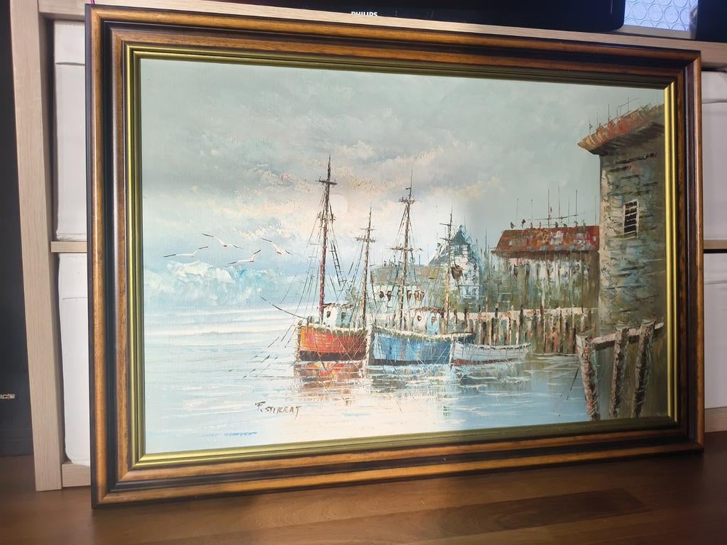 Paul Stirrat Olie Schilderij met Duurzaam Frame, Ophalen
