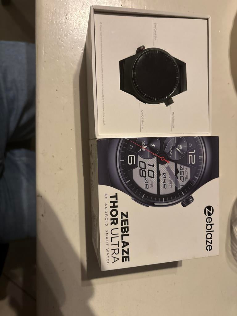 Zeblaze Thor Ultra Android Smartwatch, Sieraden, Tassen en Uiterlijk, Sporthorloges, Afstand, Zwart, Nieuw, Ophalen of Verzenden