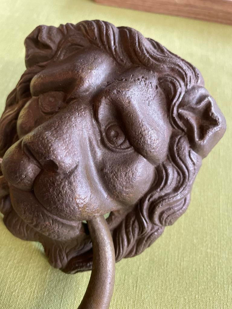 Antieke deurklopper leeuwenkop, Gebruikt, Ophalen of Verzenden, Nvt, Nvt