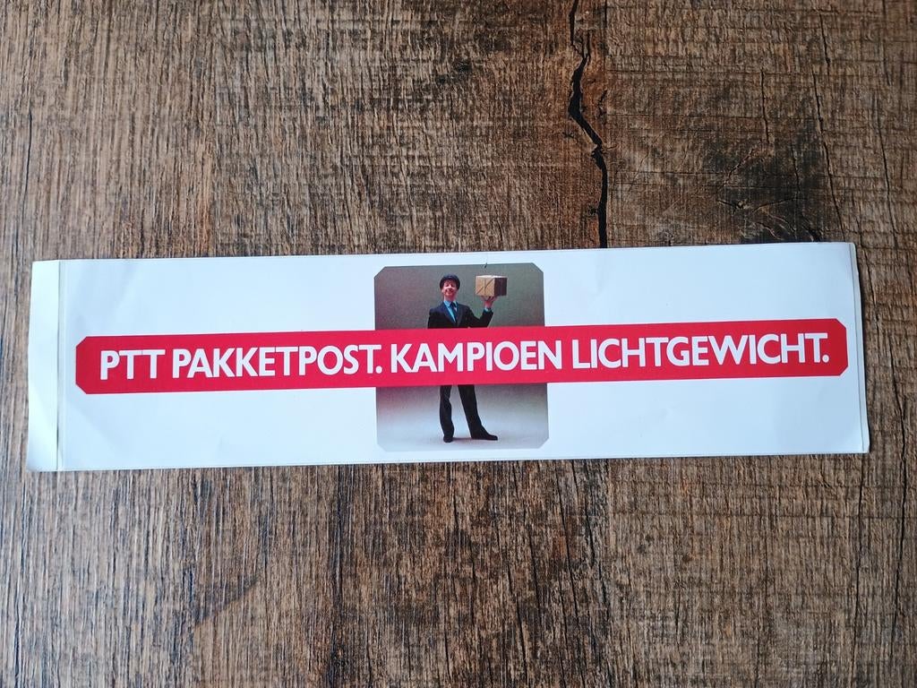 Oude PTT sticker, Ophalen of Verzenden