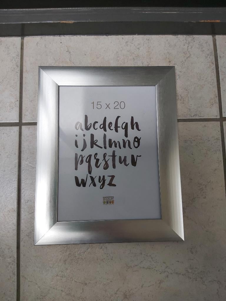 Fotolijst RVS look, Ophalen of Verzenden, Zo goed als nieuw, Minder dan 50 cm, Minder dan 50 cm