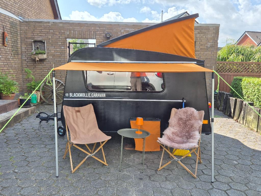 kip kuiken caravan 1965, mini klein lichtgewicht uniek retro, Overige typen, 70 kg, Luifel, Kip