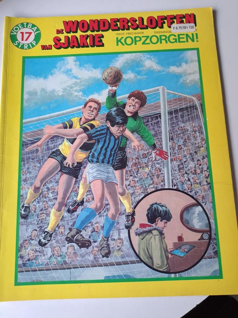 Stripboek De wondersloffen van Sjakie, deel 17, Gelezen, Eén stripboek, Ophalen of Verzenden, Fred Baker