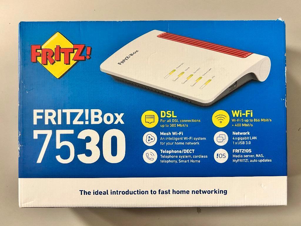 FRITZ!Box 7530 Wifi Router, Ophalen of Verzenden, Nieuw, Router met modem, Fritzbox