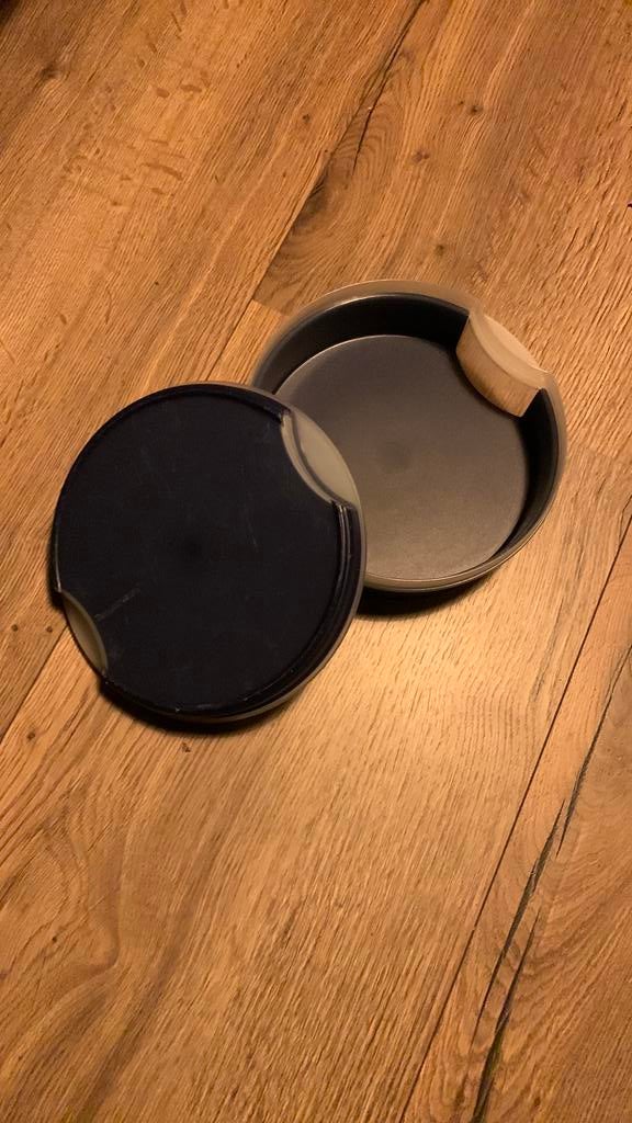 Tupperware trommel / koektrommel, Ophalen of Verzenden, Zo goed als nieuw, Blauw