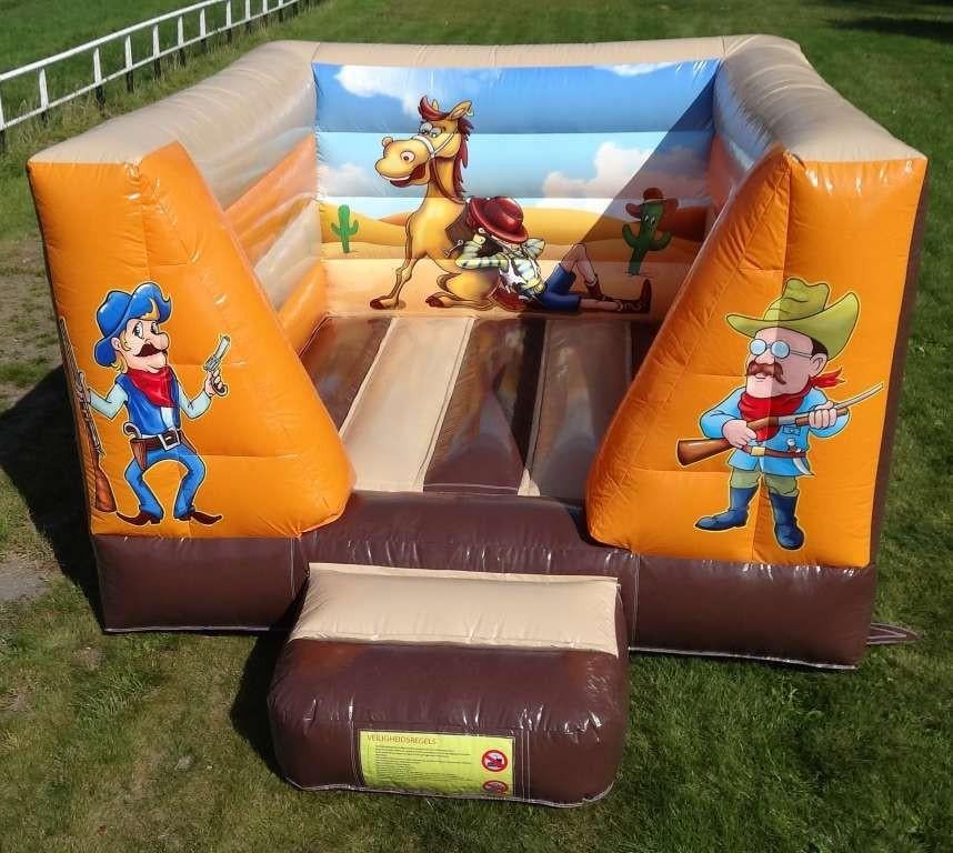 Springkussen Western Thema 4x3x2 meter te huur, Ophalen of Verzenden, Gebruikt