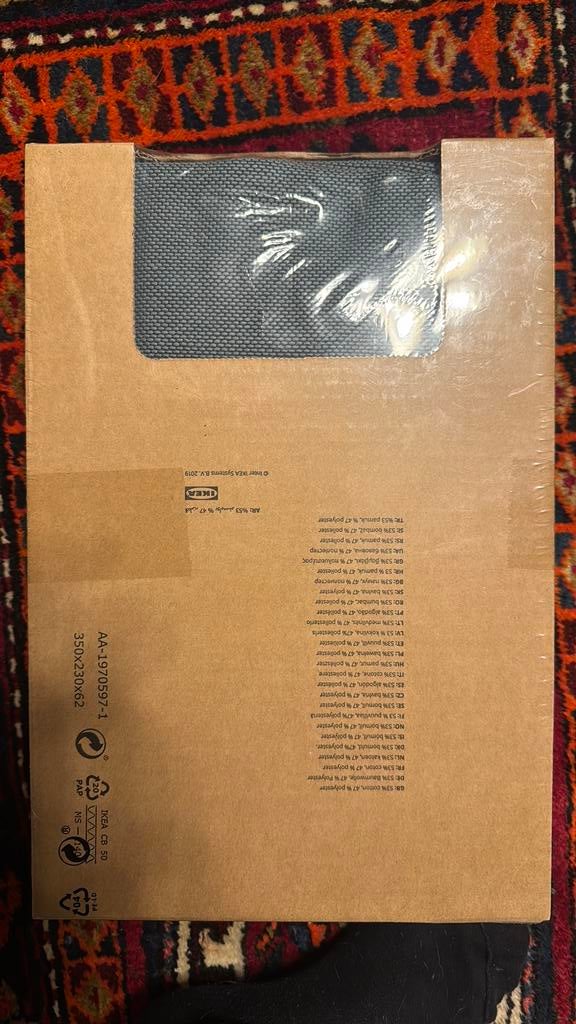 Ikea Söderhamn blauwgrijze bekleding voor poef., Huis en Inrichting, Banken | Bankstellen, Overige maten, Söderhamn, Nieuw, 75 tot 100 cm