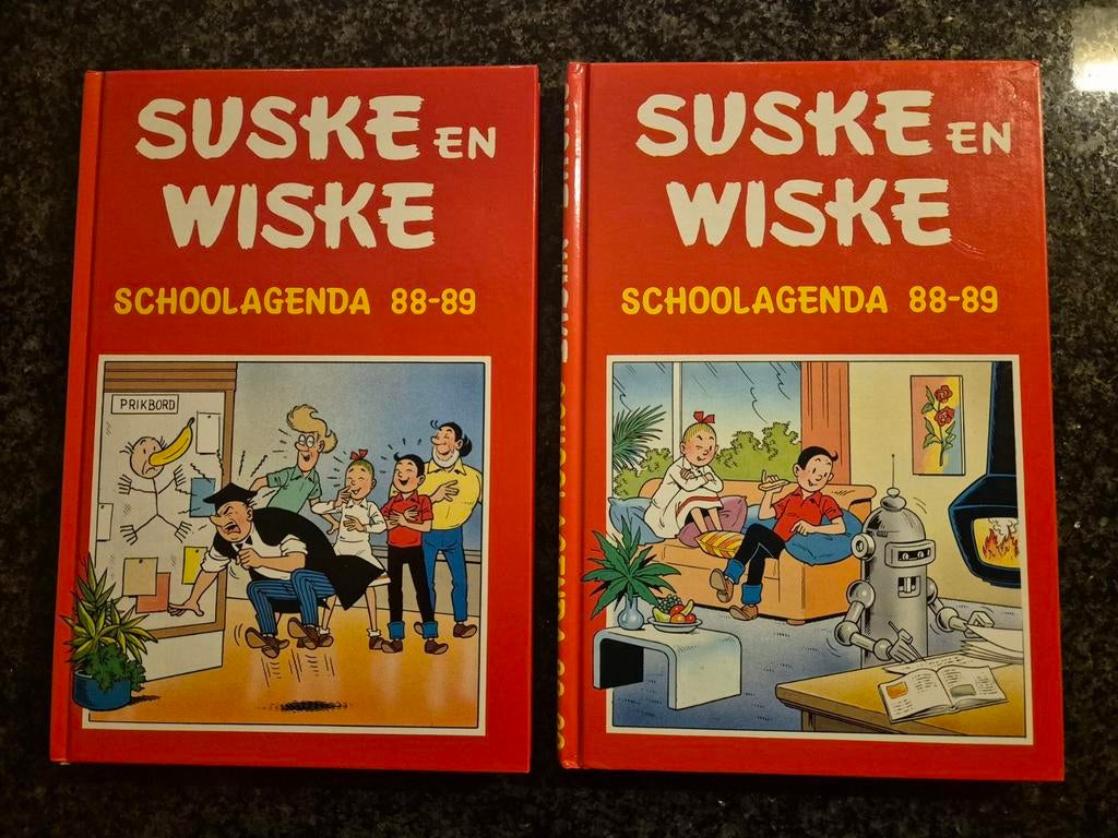 Suske en Wiske schoolagenda's 88-89, Ophalen of Verzenden, Zo goed als nieuw