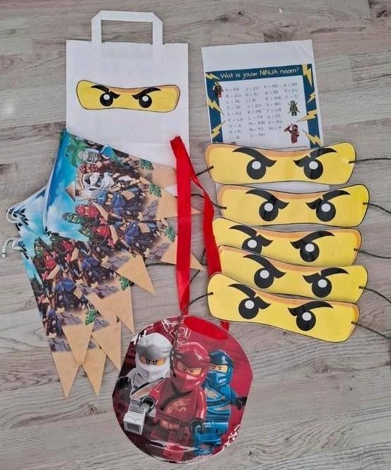 Leuke Ninjago party feestartikelen set, Ophalen of Verzenden, Zo goed als nieuw
