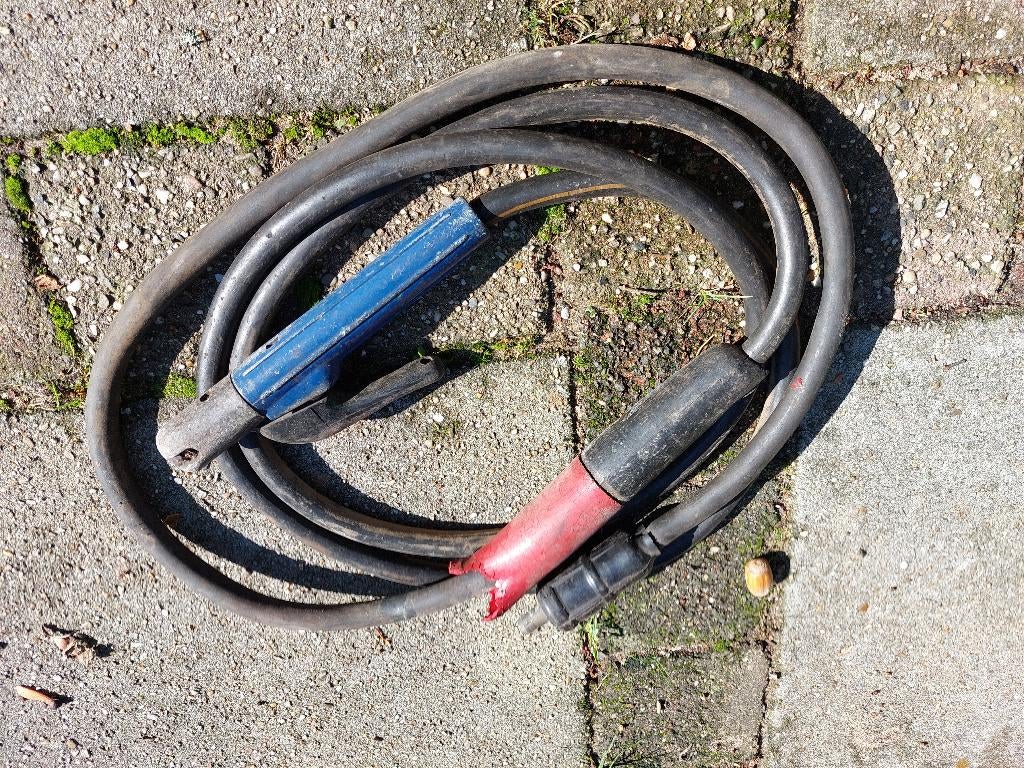 Laskabel 3,80 m  70 mm2 met lastang, Ophalen, Gebruikt, 250 ampère of meer, Elektroden