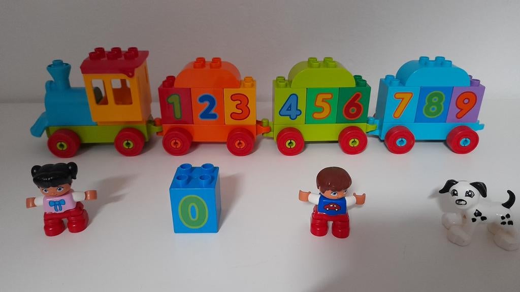 Lego Duplo Getallen Trein 10847, Ophalen of Verzenden, Zo goed als nieuw, Complete set, Duplo