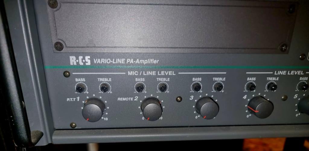 R-C-S Varioline ELA-120 C Versterker, Ophalen of Verzenden, Gebruikt, 100 watt of meer