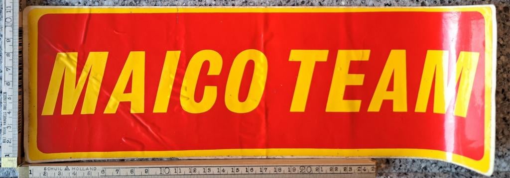 Grote sticker MAICO TEAM motorcross motor onderdelen, Ophalen of Verzenden