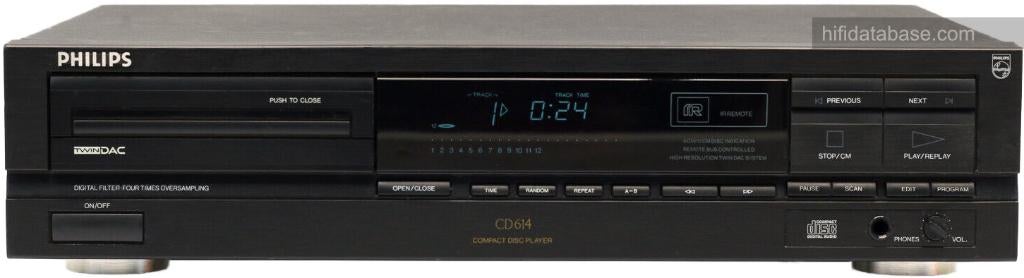 Philips CD614 TwinDac Compact Disc Player, Audio, Tv en Foto, Cd-spelers, Gebruikt, Philips, Ophalen of Verzenden