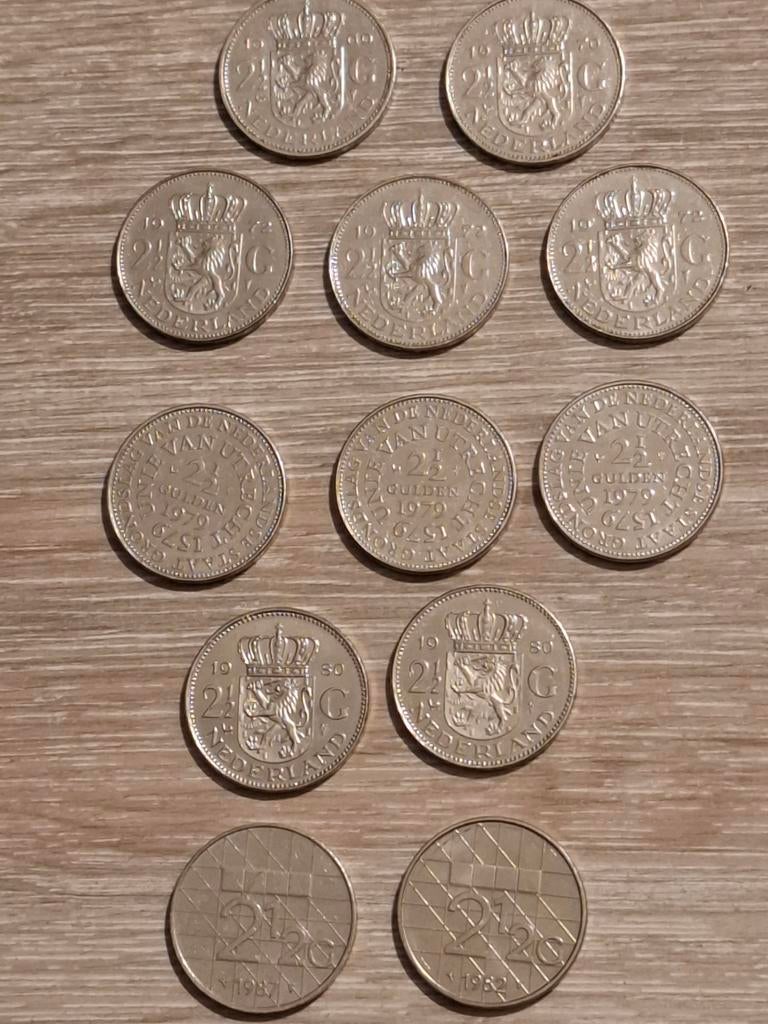 12 Rijksdaalders Juliana & Beatrix 1969-1987, Postzegels en Munten, Munten | Nederland, Koningin Juliana, Zilver, Ophalen of Verzenden