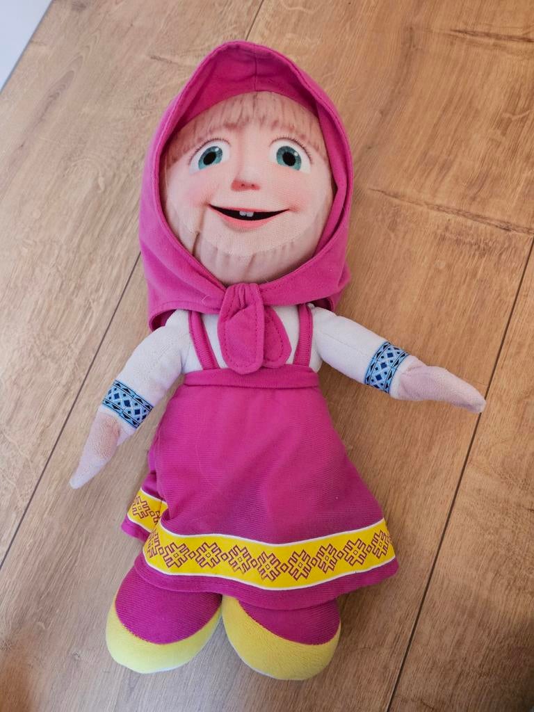 Masha en de Beer Knuffel 28cm, Ophalen of Verzenden, Zo goed als nieuw, Beer