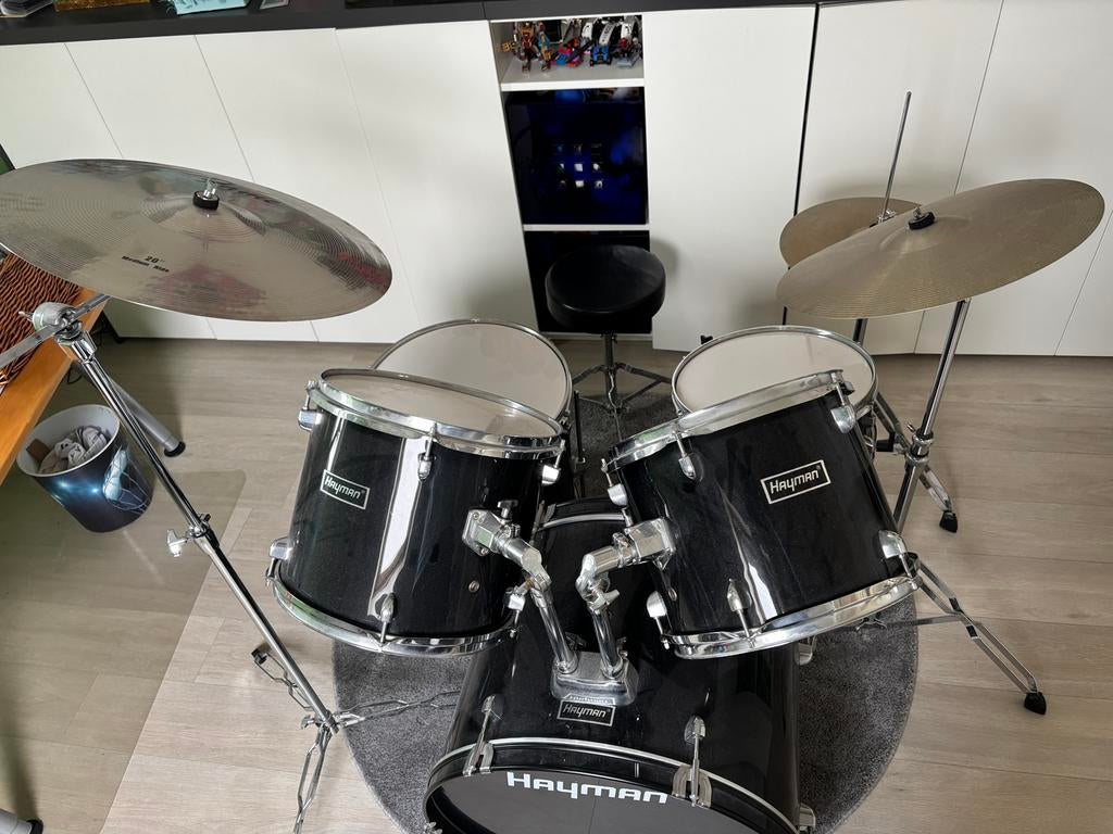 Hayman drumstel voor kinderen (wel groot maat), Muziek en Instrumenten, Ophalen, Zo goed als nieuw, Overige merken
