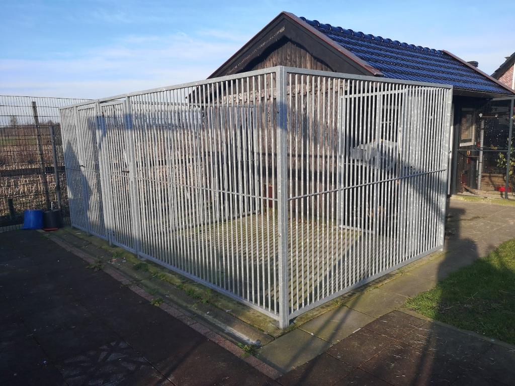 Honden kennel 600x400cm en binnen ren, Ophalen, Hondenkennel, 110 cm of meer, 100 cm of meer