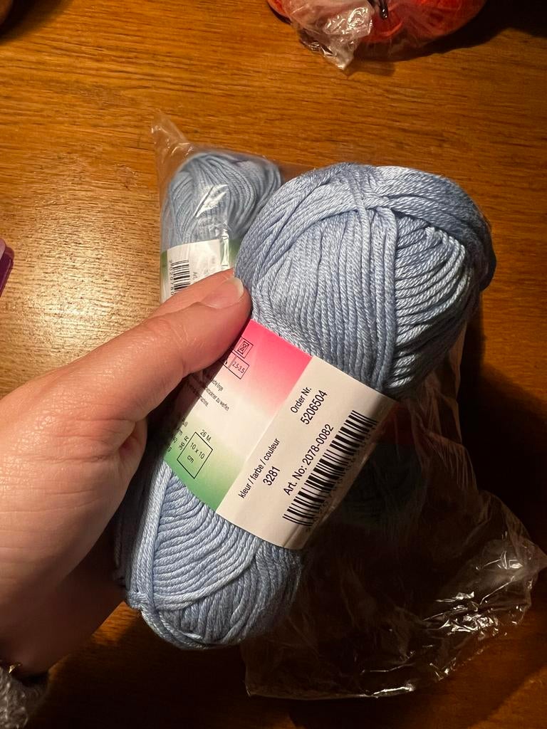 Nova katoen garen, 3 nieuwe bolletjes, Ophalen of Verzenden, Nieuw, Breien of Haken, Wol of Garen