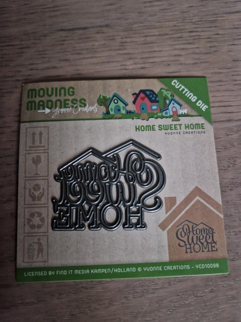 Snijmal Home Sweet Home - Yvonne Creations, Ophalen of Verzenden