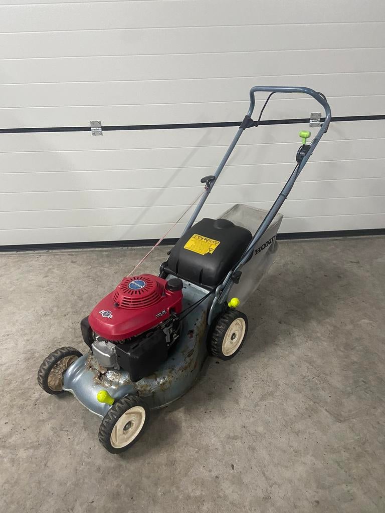 Honda grasmaaier opvangzak + aandrijving - Starten & lopen!, Tuin en Terras, Grasmaaiers, Ophalen, Cirkelmaaier, Gebruikt, 40 t/m 49 cm