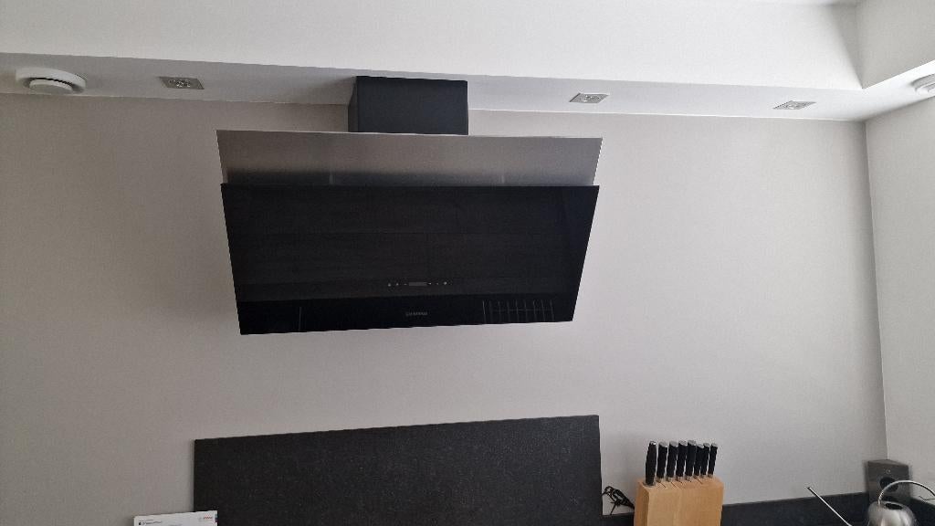 Nette betongrijze hoekkeuken+composiet werkblad GEDEMONTEERD, Huis en Inrichting, Keuken | Complete keukens, Hoekkeuken, Ophalen of Verzenden