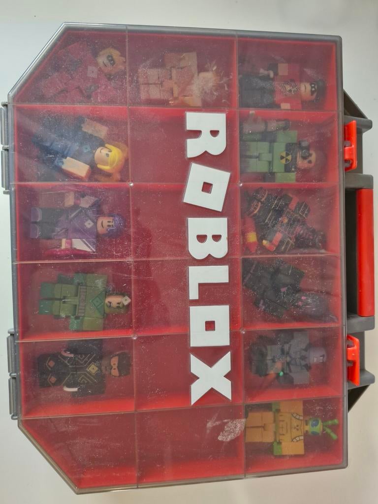 Roblox Poppetjes Verzameling met Opbergdoos, Verzamelen, Poppetjes en Figuurtjes, Ophalen of Verzenden, Gebruikt
