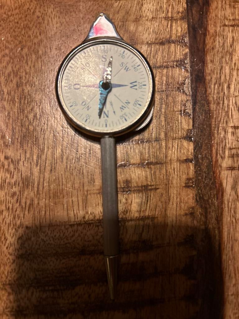 Kurvenmesser met kompas, Ophalen of Verzenden