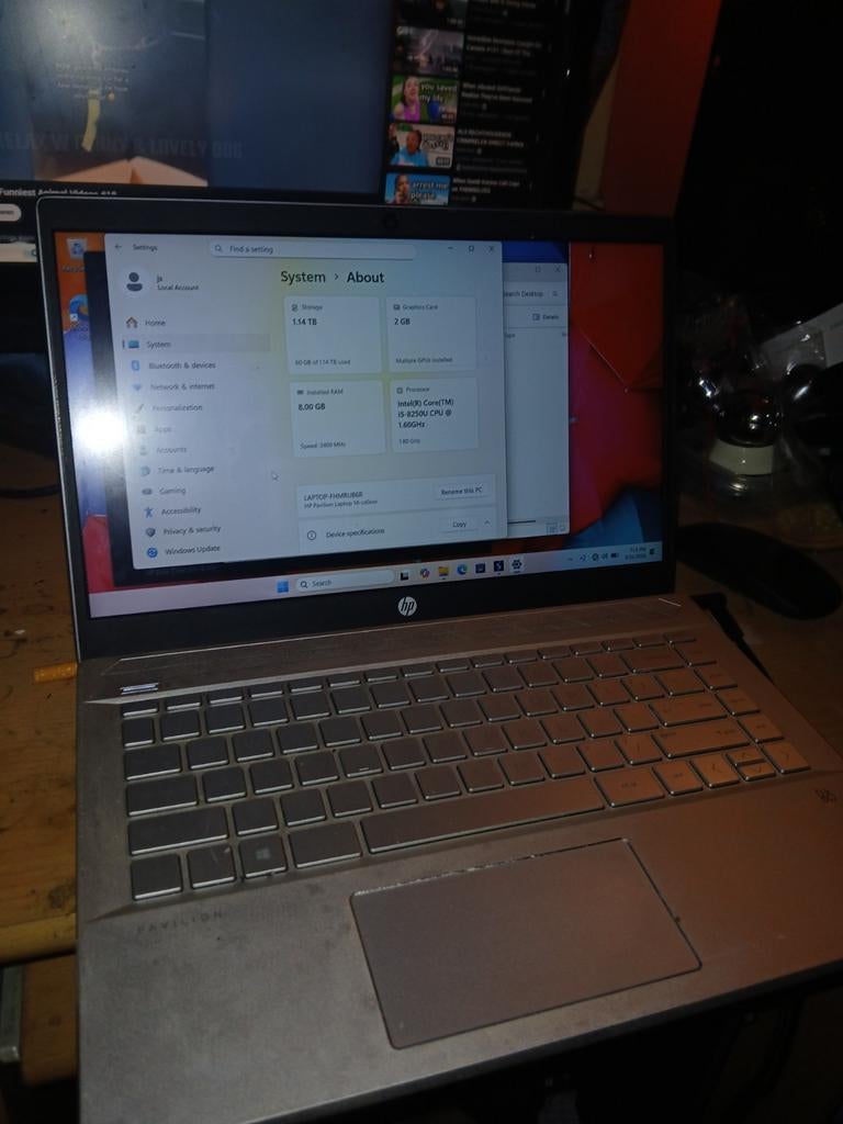 HP Pavilion Laptop, Computers en Software, Gebruikt, HDD, Qwerty, 8 GB