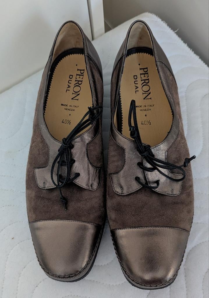 Peron Dual leren veterschoenen maat 40.5 Vintage en nieuw, Schoenen met lage hakken, Nieuw, Ophalen of Verzenden, Peron