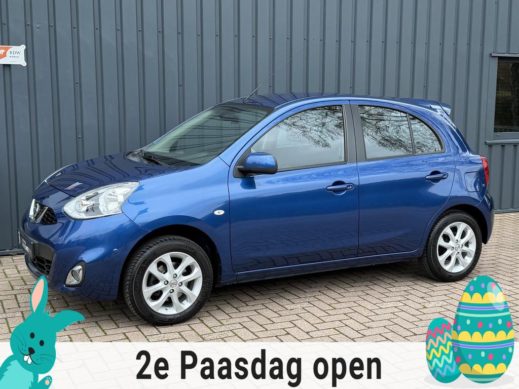 Nissan Micra 1.2 Tekna 1E EIGENAAR!/DEALER OND.!/CLIMA!/APK!, Voorwielaandrijving, Stof, Gebruikt, Zwart