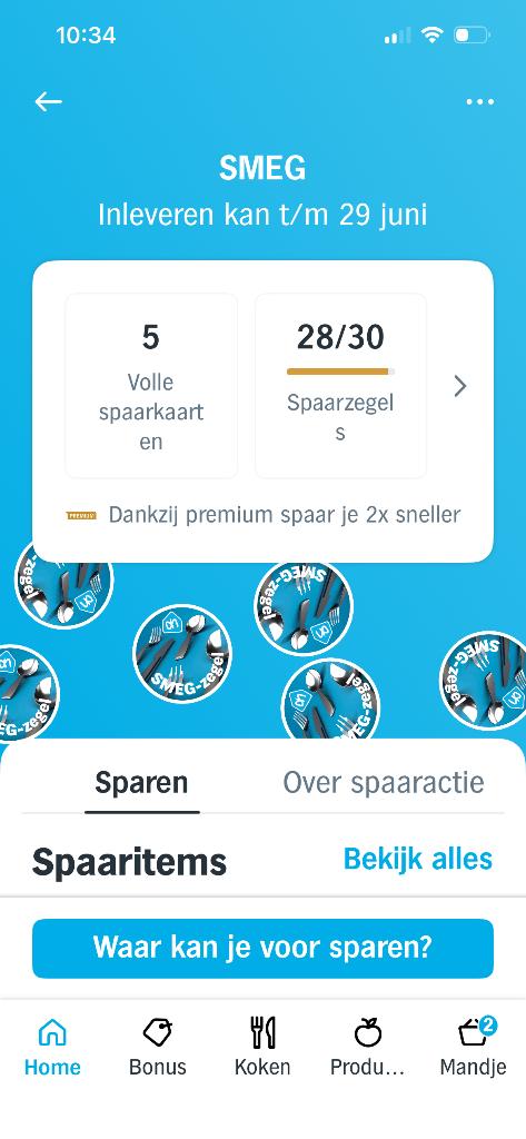 SMEG Albert Heijn Spaarkaarten, Albert Heijn, Ophalen