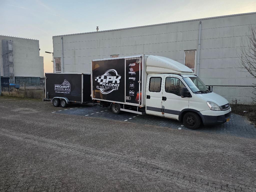 Iveco bakwagen 7P, voor kart/motor sport, Auto's, Automaat, A4, Origineel Nederlands, Diesel