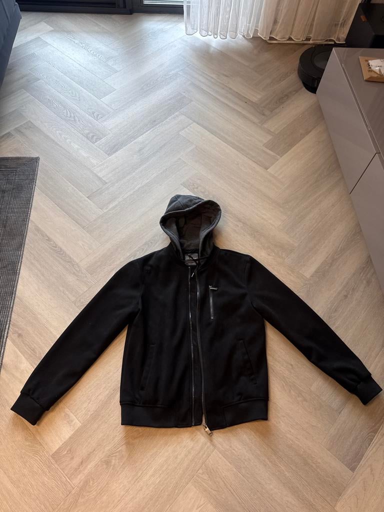 Zwart herenvest met capuchon - Primark, Kleding | Heren, Ophalen of Verzenden, Gedragen, Maat 48/50 (M), Zwart