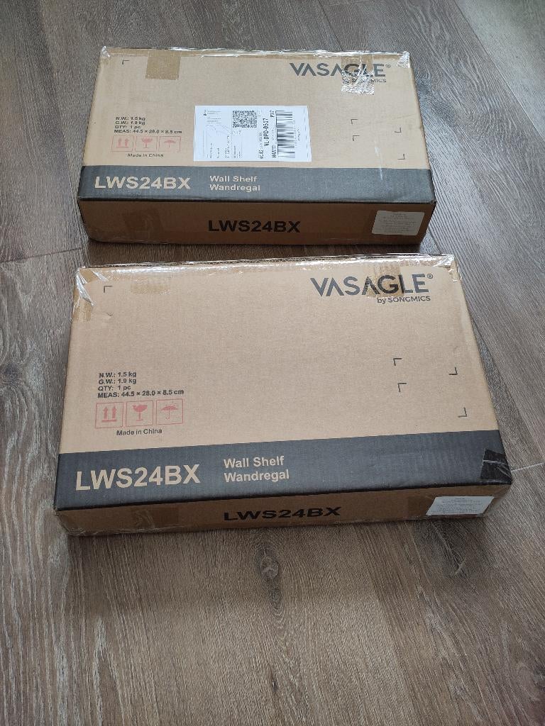 2 zwevende wandplanken met blinde bevestiging, Ophalen of Verzenden, Nieuw