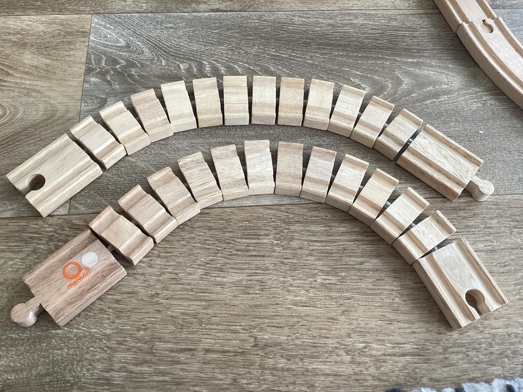 Flexibele trainrails Mentari 2 stuks, Ophalen of Verzenden, Gebruikt