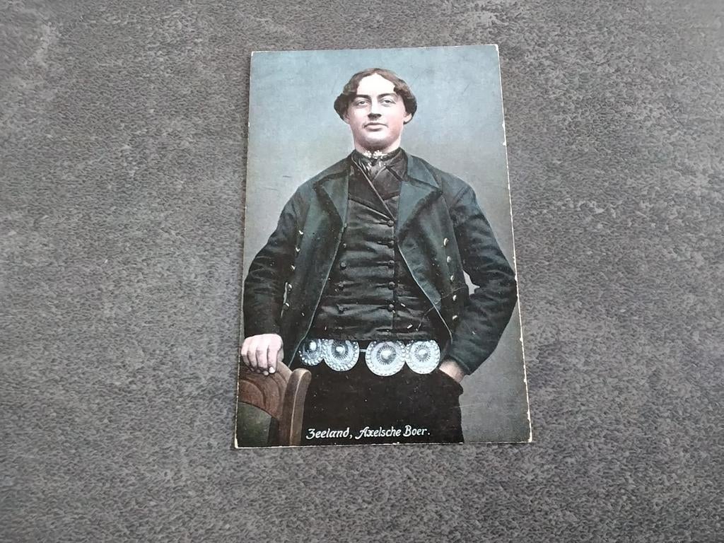 Klederdracht Zeeland  Axel Boer, Ophalen of Verzenden, 1920 tot 1940, Ongelopen, Klederdracht
